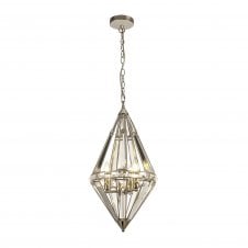 BIJOUX diamond crystal ceiling pendant in nickel