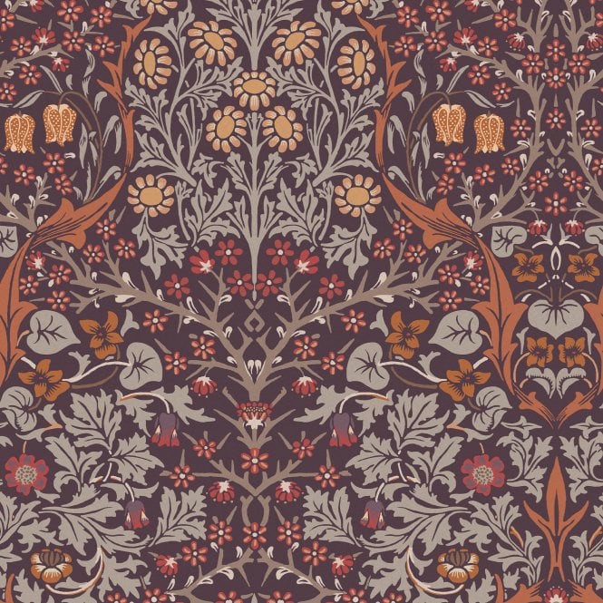 Blackthorn Plum Purple Wallpaper