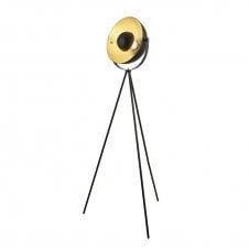 Black and Gold Tripod Floor Lamp | www.lightingcompany.co.uk 