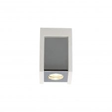 BLOCK 1 Light Square Surface Spotlight in Matte Grey and White