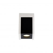 BLOCK 1 Light Square Surface Spotlight in Matte White and Black