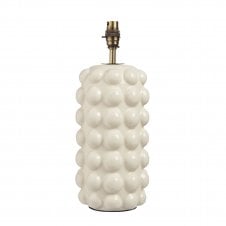 white bobble ceramic table lamp base