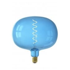 decorative blue glass LED light bulb