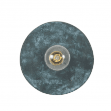 BOG-OAK Blue Earth Ceramic Disc Wall Light Satin Brass