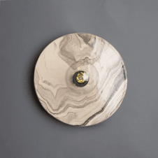BOG-OAK Marbled Ceramic Disc Wall Light