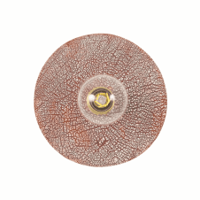 BOG-OAK Red Iron Ceramic Disc Wall Light Satin Brass