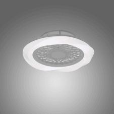 BOREAL 70W LED Dimmable Reversible Ceiling Fan White and Silver