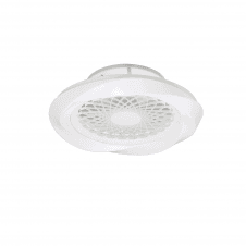 Modern white ceiling light fan