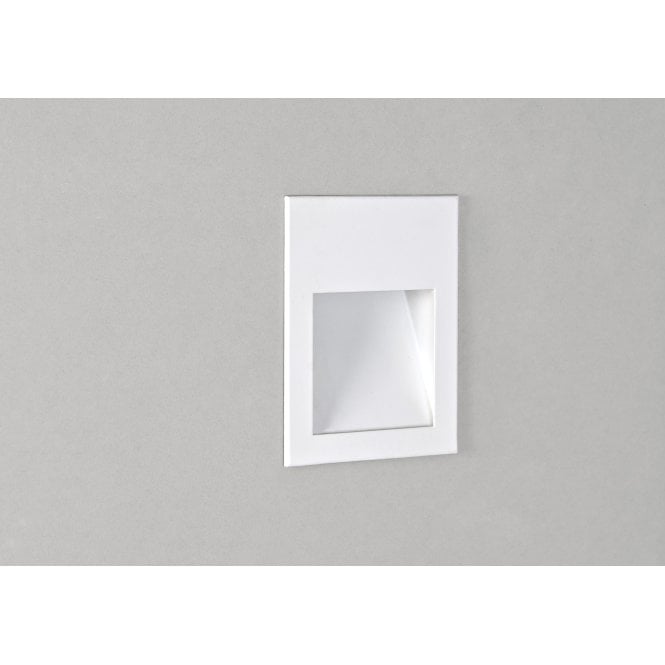 BORGO LED Recessed Step Marker Wall Light White with 3 year electrical warranty