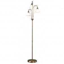 BOSTON 3 light antique brass floor lamp