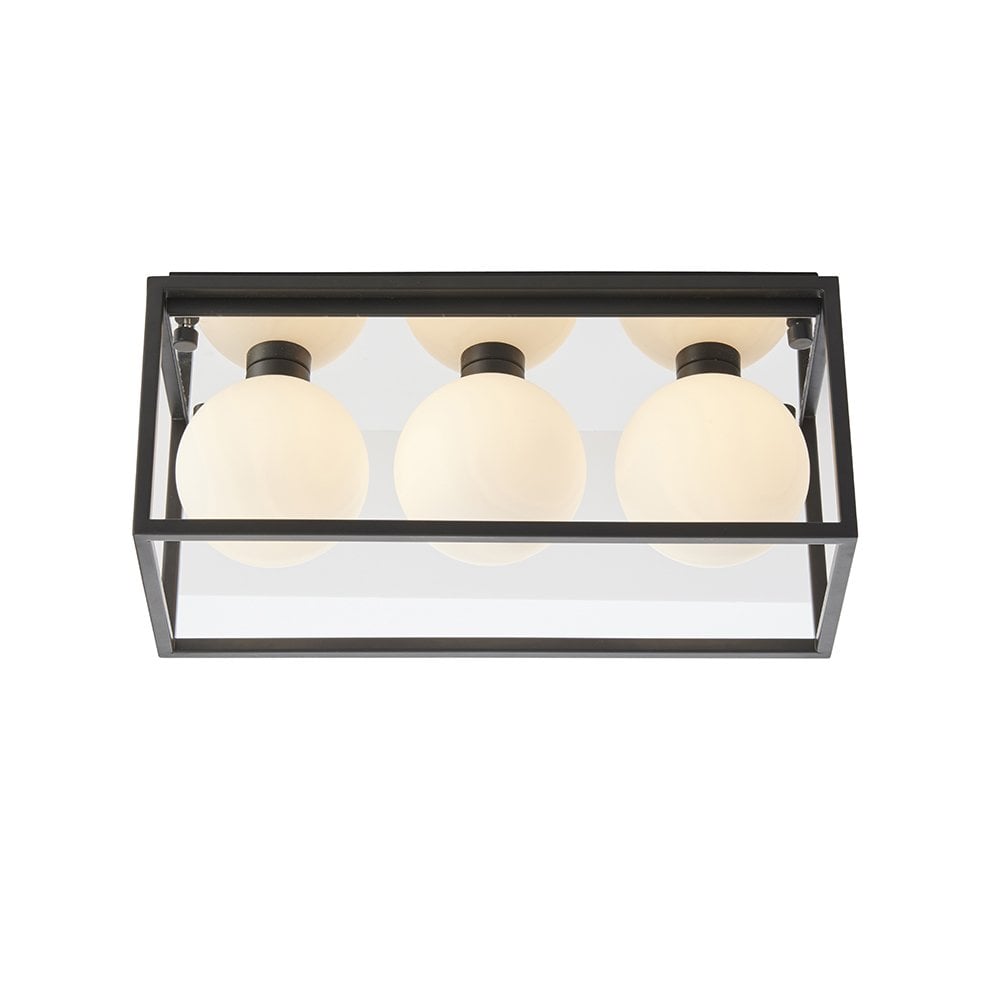 BOX 3 Light Globe Frame Bathroom Light Linear IP44