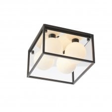 BOX 4 Light Globe Frame Bathroom Light Square IP44