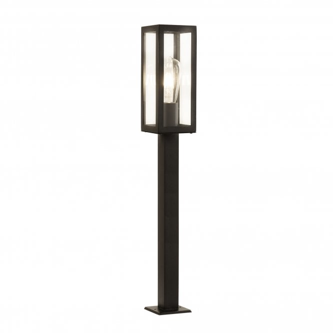 BOX outdoor head post bollard in matte black