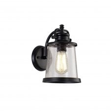 BRENDAN outdoor black and gold wall lantern