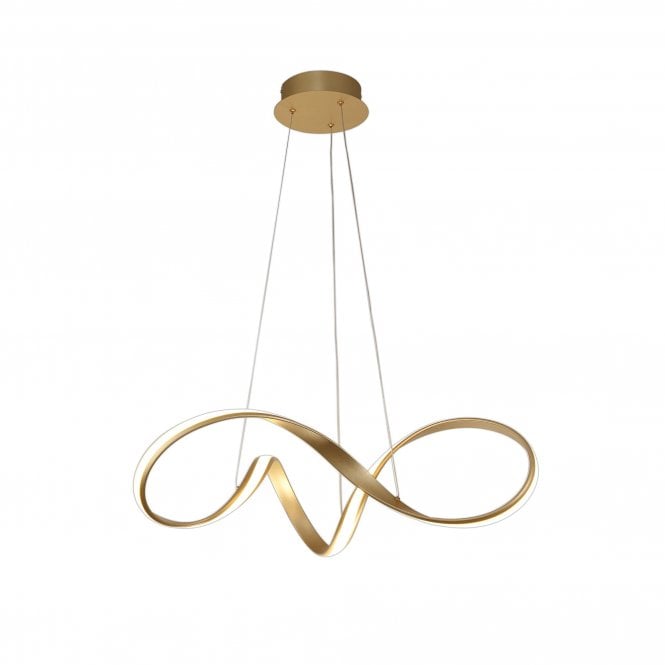 BRENT Dimmable Medium Pendant | 1 x 39W LED | matt Gold | 3yrs Warranty
