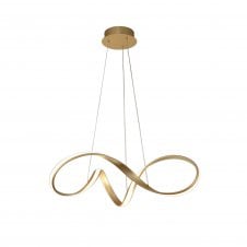 BRENT Dimmable Medium Pendant | 1 x 39W LED | matt Gold | 3yrs Warranty