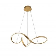 BRENT modern LED ceiling light in brushed sand gold finish (large) with 3 year warranty