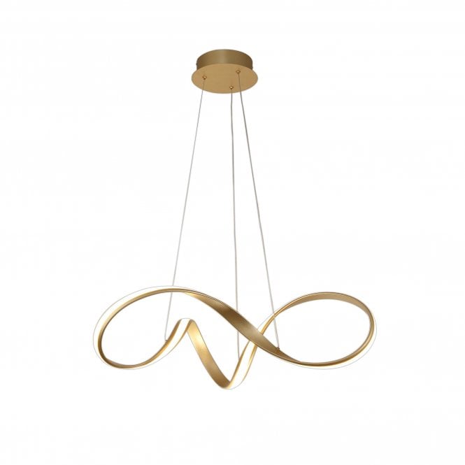 BRENT modern LED ceiling light in brushed sand gold finish (medium) with 3 year warranty