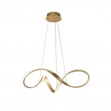 BRENT modern LED ceiling light in brushed sand gold finish (medium) with 3 year warranty