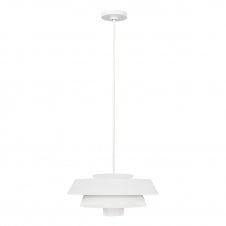 BRISBIN matte white tiered ceiling pendant light