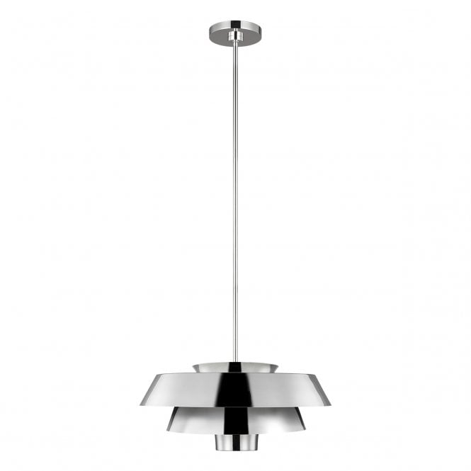 BRISBIN polished nickel tiered ceiling pendant light