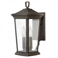 BROMLEY 2 light exterior wall lantern in oiled bronze