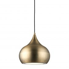 BROSNAN matte antique brass LED ceiling pendant
