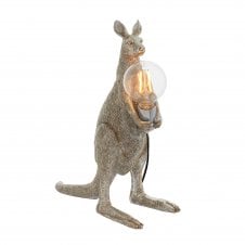 BRUCE Vintage Silver Kangaroo Table Light