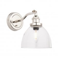 BUFFET Wall Light in Nickel with Clear Glass