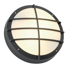 BULAN anthracite circular garden wall light
