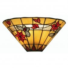 BUTTERFLY Tiffany Up Lighter Wall Lamp