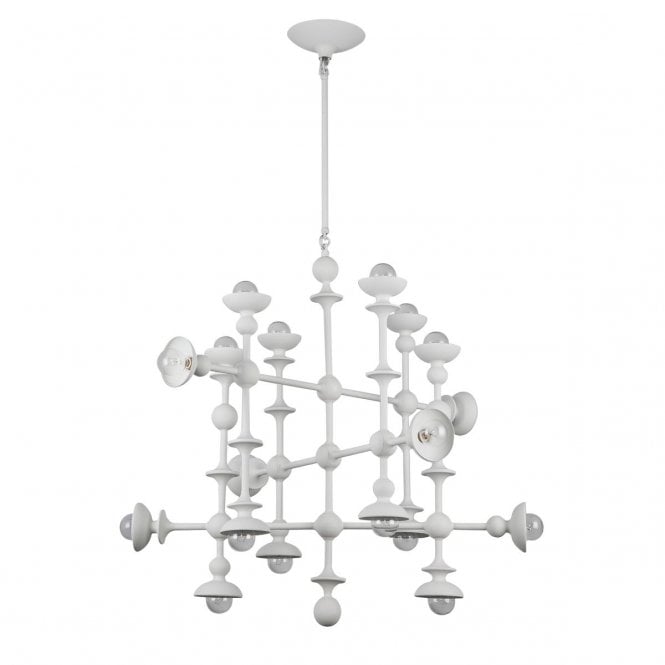 Cadence 18 Light Chandelier - Antique White