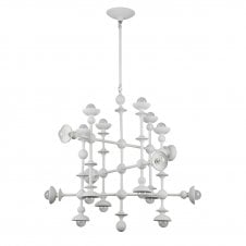 Cadence 18 Light Chandelier - Antique White