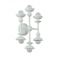Cadence 6 Light Wall Light - Antique White