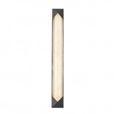 Caesar Large LED Wall Light - Urban Bronze With Alabaster Shade