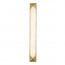 modern large LED wall sconce in a vintage brass finish 