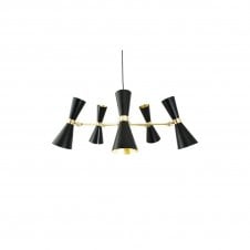 CAIRO 5 Arm Contemporary Chandelier in Powder Coated Matte Black
