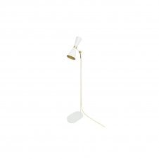 CAIRO Contemporary Floor Lamp in Powder Coated White