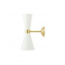 CAIRO Contemporary Wall Light in Powder Coated White