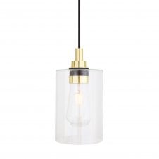 CALDER Pendant Light | Polished Brass & Clear Glass