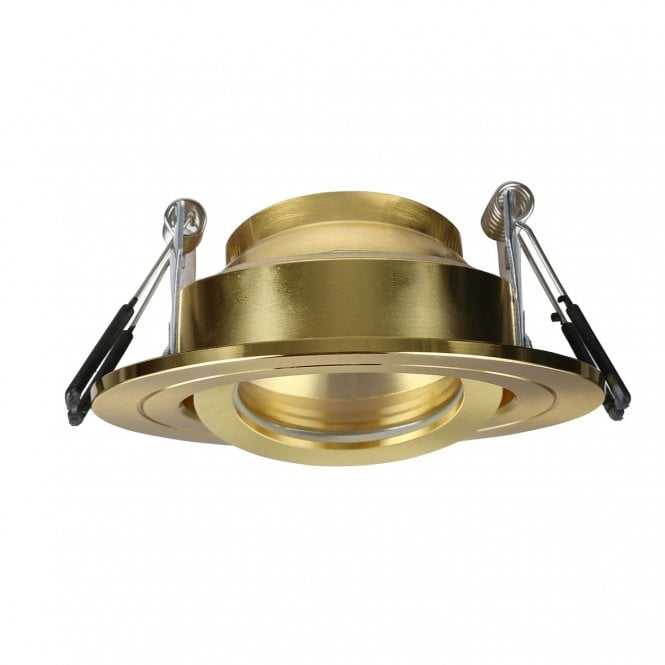 CALI Tiltable Down Light in Satin Brass | IP65