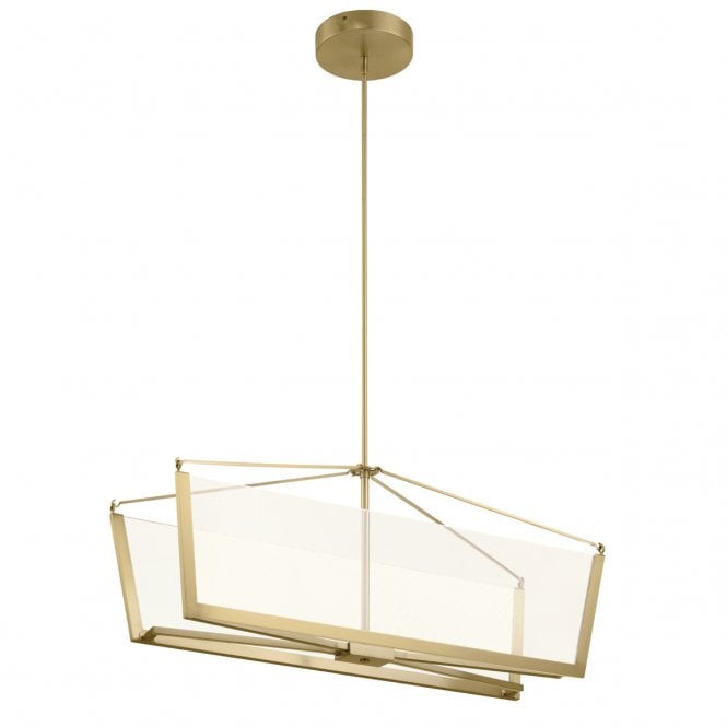 CALTERS LED Isle Pendant in Matte Champagne Gold