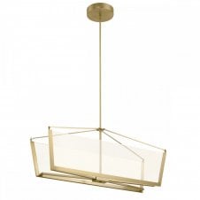 CALTERS LED Isle Pendant in Matte Champagne Gold