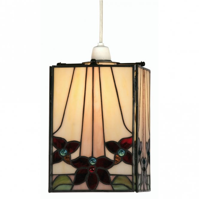 CAMILLO Non Electric Tiffany Easy Fit Ceiling Shade