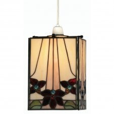 CAMILLO Non Electric Tiffany Easy Fit Ceiling Shade