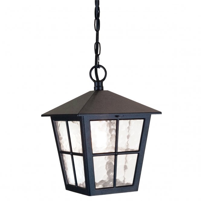 CANTERBURY traditional black outdoor or porch hanging lantern