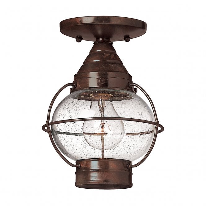 CAPE COD flush fitting bronze porch light