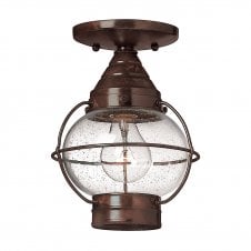 CAPE COD flush fitting bronze porch light