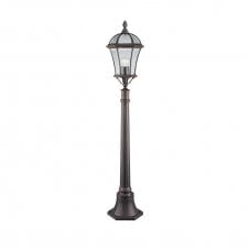 CAPRI rustic brown aluminium garden lamp post light