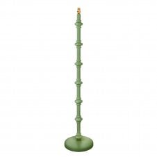 green wooden floor lamp base